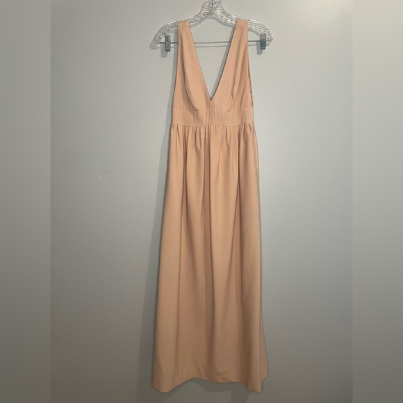 Jill by Jill Stuart BHLDN Blush Pink Dress Bridesmaid Daphne Gown Wedding Size 2 - Picture 15 of 16